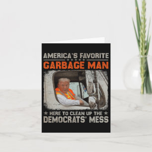 Trump 2024 Election Trump Garbage Man Vote Trump P Card