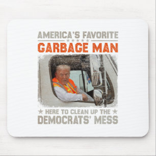 Trump 2024 Election Trump Garbage Man Vote Trump P Mouse Mat