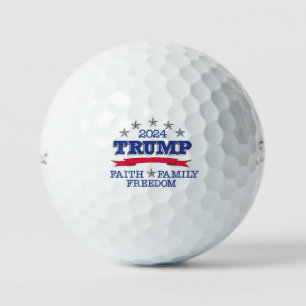 Trump 2024 Faith Family Freedom Golf Balls