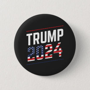 Trump 2024 Fan Design 6 Cm Round Badge