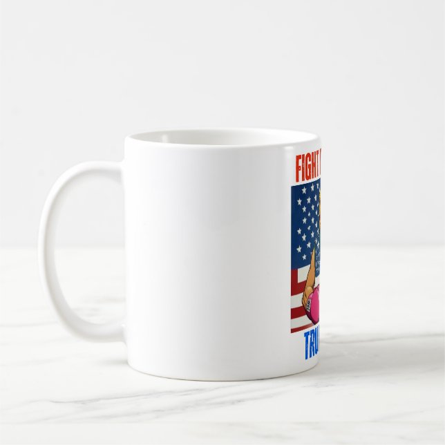 TRUMP 2024 FIGHT FIGHT FIGHT COFFEE MUG (Left)