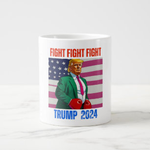 TRUMP 2024 FIGHT FIGHT FIGHT LARGE COFFEE MUG