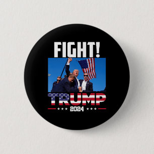 Trump 2024 Fight Fist Rally Trump Rally 2024 Ameri 6 Cm Round Badge
