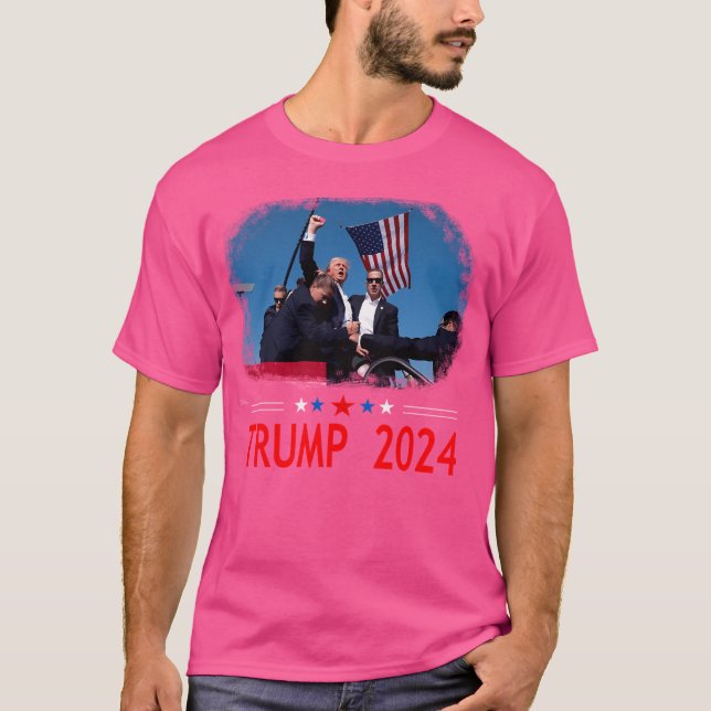 Trump 2024 Fist Image T-Shirt (Front)