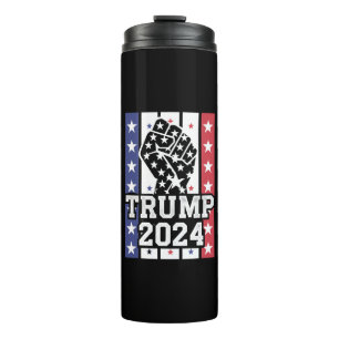 Trump 2024 Fist Outlaw Hillbilly J.D.Vance 2024 Thermal Tumbler