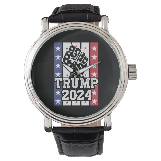 Trump 2024 Fist Outlaw Hillbilly J.D.Vance 2024 Watch (Front)