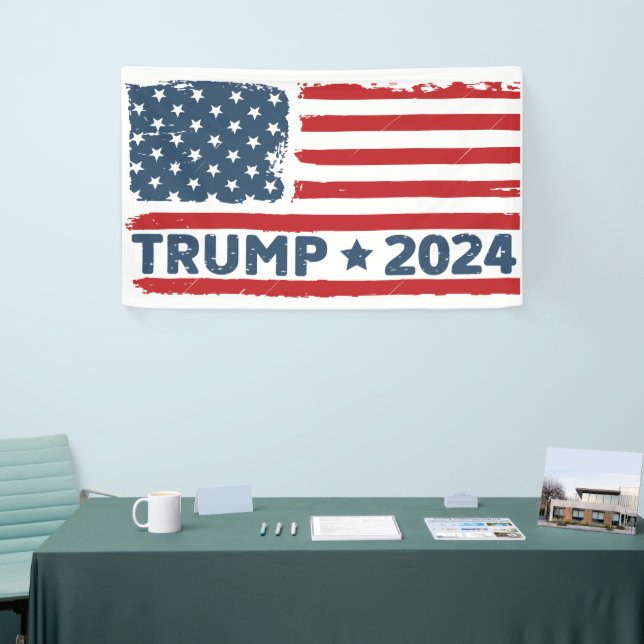 Trump 2024 Flag America  Banner (Tradeshow)