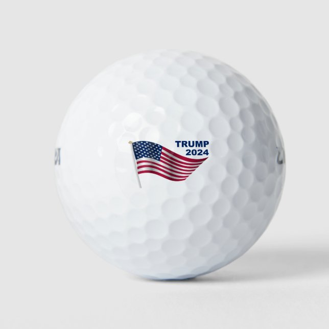 trump 2024 flag golf balls (Front)