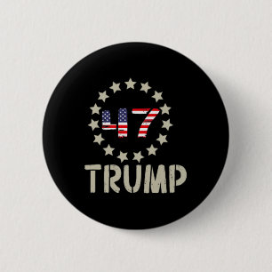 Trump 2024 Flag (on Byck) Take America Ck Trump Fl 6 Cm Round Badge