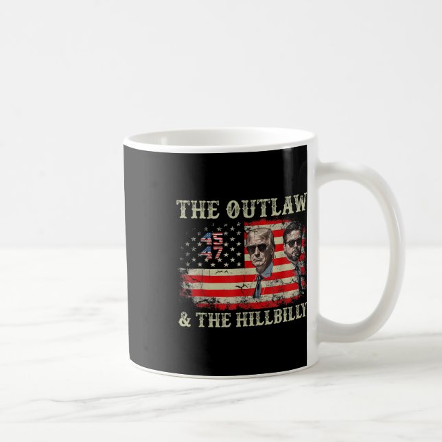 Trump 2024 Flag Outlaw Hillbilly J.d.vance 2024 Do Coffee Mug (Right)