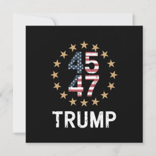 Trump 2024 Flag Take America Back Trump 45 47 Invitation