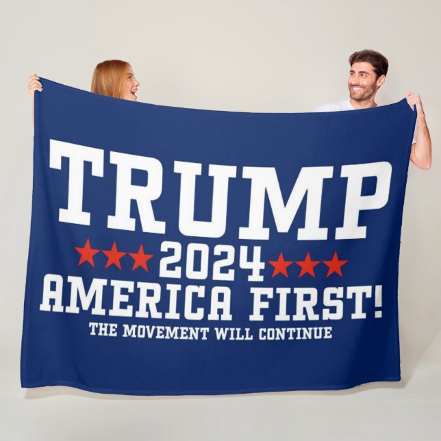 TRUMP 2024 FLEECE BLANKET (In Situ)