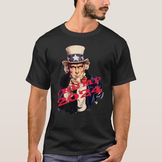 Trump 2024 for President and for Prison T-Shirt (Front)