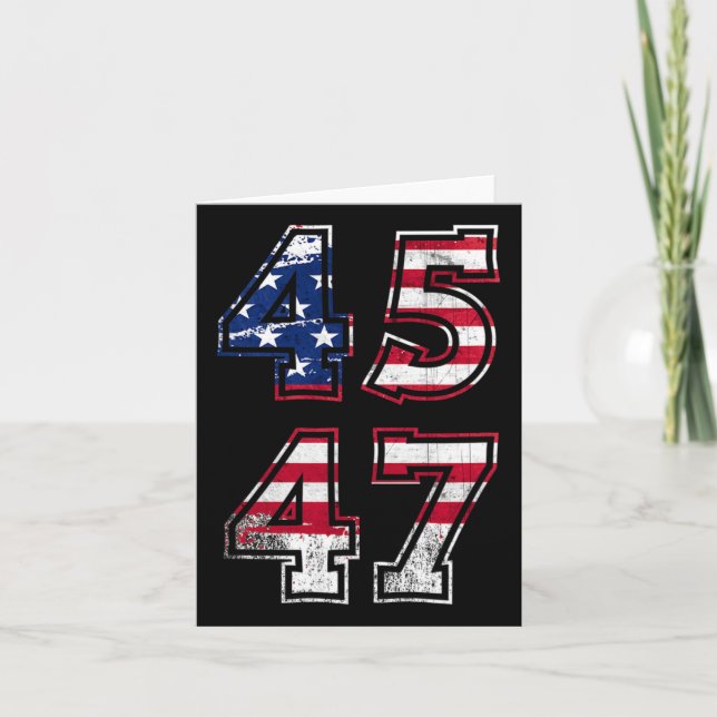 Trump 2024 For President  Card (Front)
