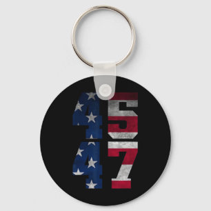 Trump 2024 For President Us Flag  Key Ring