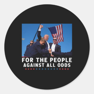 Trump 2024 For The People  Classic Round Sticker