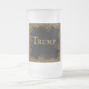 TRUMP 2024 FROSTED GLASS BEER MUG
