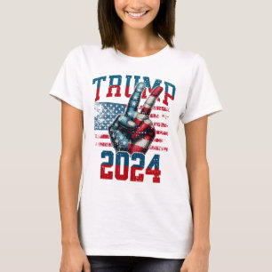 Trump 2024 Girl Women's Basic T-Shirt