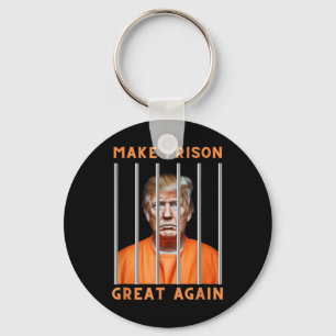 Trump 2024 In Prison  Key Ring
