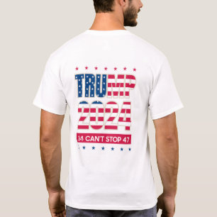 Trump 2024, Inmate Mugshot,  34 can't stop 47 T-Shirt