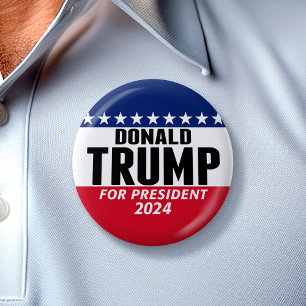 Trump 2024 Keep America Great - blue red 7.5 Cm Round Badge