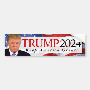 Trump 2024 Keep America Great Bumper Sticker