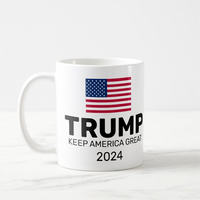 Trump 2024 Keep America Great Coffee Mug (Left)