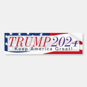 Trump 2024 Keep America Great #KAG Bumper Sticker