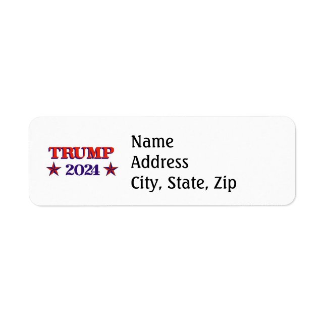 Trump 2024 Label (Front)