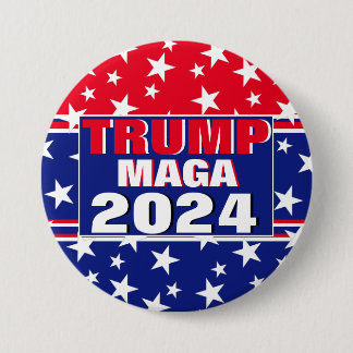 TRUMP 2024 MAGA 7.5 CM ROUND BADGE