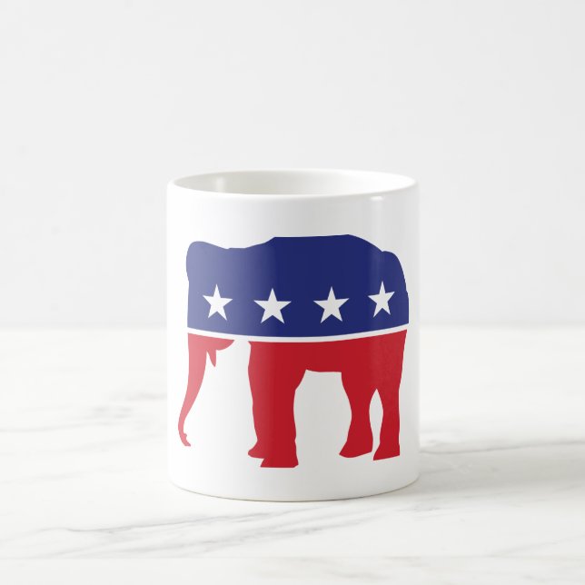 Trump 2024 MAGA Republican Elephant Coffee Mug (Center)