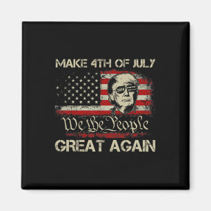 Trump 2024 Make 4th Of July Great Again American F Magnet