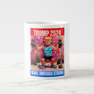 TRUMP 2024 MAKE AMERICA STRONG LARGE COFFEE MUG