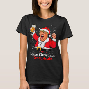 Trump 2024 Make Christmas Great Again Trump Xmas T T-Shirt