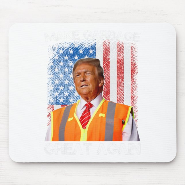 Trump 2024 Make Garbage Great Again Funny For Trum Mouse Mat (Front)
