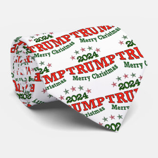 TRUMP 2024 Merry Christmas Neck Tie