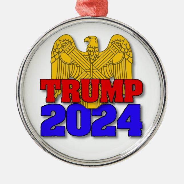 Trump 2024 metal tree decoration (Front)