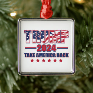 Trump 2024 metal tree decoration