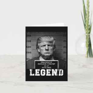 Trump 2024 Mugshot President Legend  Card