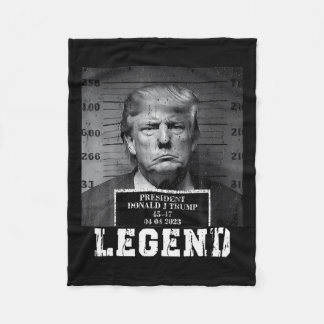 Trump 2024 Mugshot President Legend Take America B Fleece Blanket
