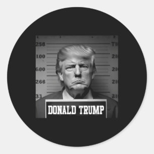 Trump 2024 Mugshot Trump Mug Shot President Classic Round Sticker