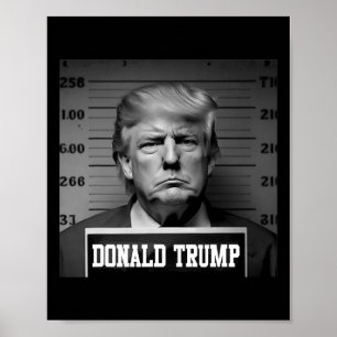 Trump 2024 Mugshot Trump Mug Shot President Poster