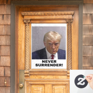 Trump 2024 Never Surrender Window Cling