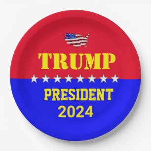 TRUMP 2024 PAPER PLATE