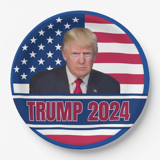 Trump 2024 paper plate (Front)