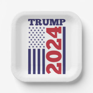 Trump 2024 paper plate
