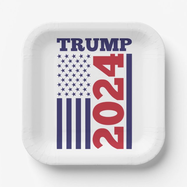 Trump 2024 paper plate (Front)