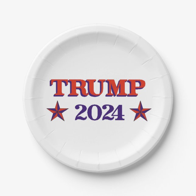 TRUMP 2024  PAPER PLATE (Front)