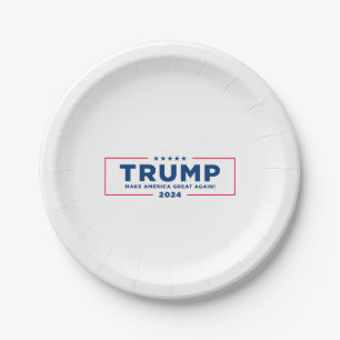 Trump 2024 paper plate