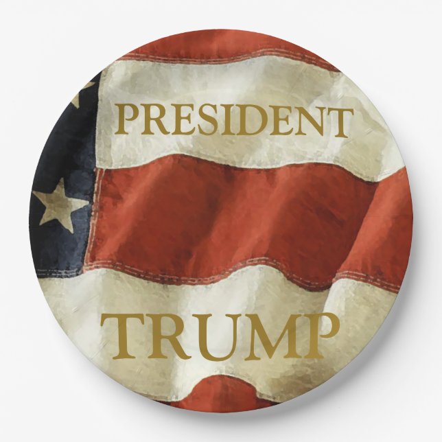 Trump 2024 paper plate (Front)